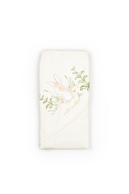 Set de 10 piese pentru nou nascut, 100% bumbac organic, Rabbit, BabyCosy