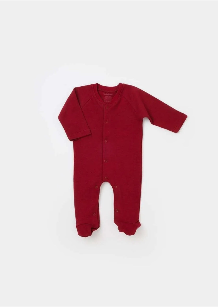 Set de 10 piese pentru nou nascut - 100% bumbac organic - Rosu, BabyCosy