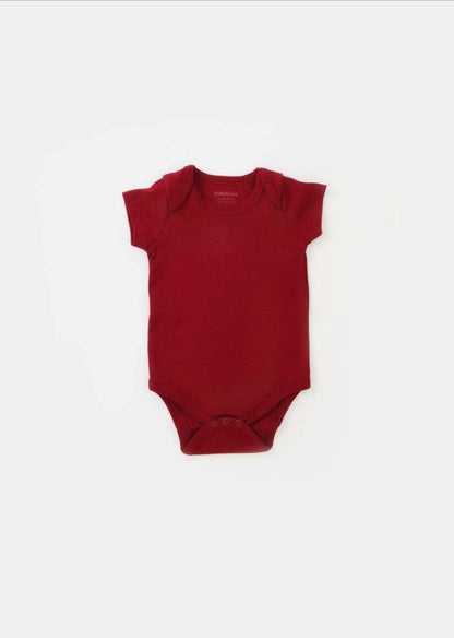 Set de 10 piese pentru nou nascut - 100% bumbac organic - Rosu, BabyCosy