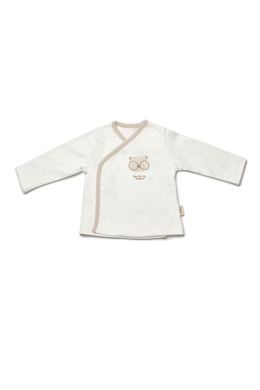Set de 10 piese pentru nou nascut, 100% bumbac organic, TeddyBear, BabyCosy