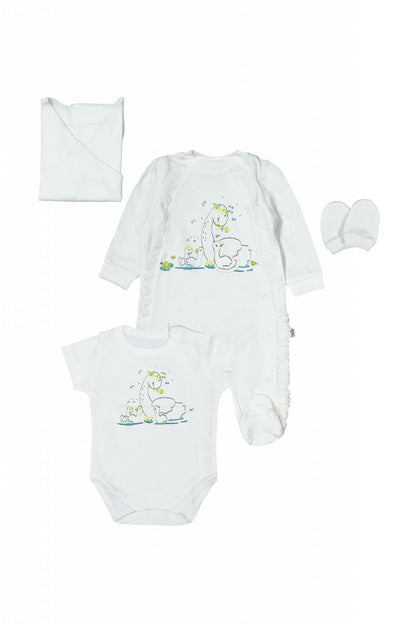 Set de 10 piese pentru nou nascut Lebada, Tongs baby