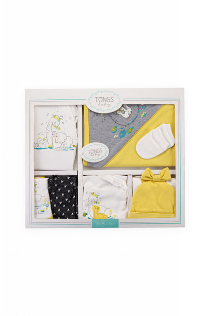 Set de 10 piese pentru nou nascut Lebada, Tongs baby