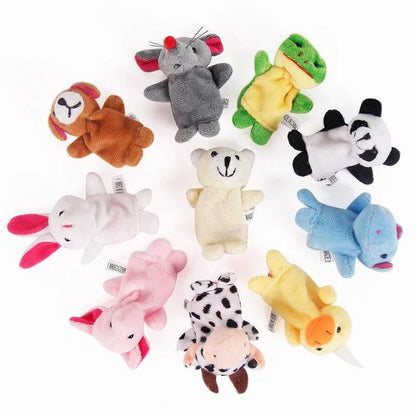 Set de 12 marionete pentru degete - animale Drool