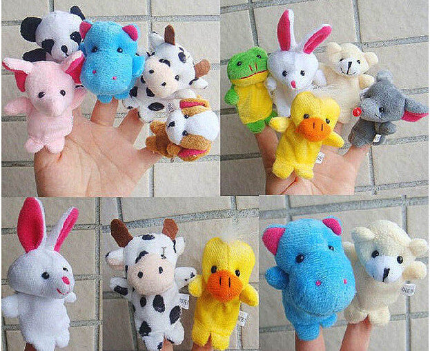 Set de 12 marionete pentru degete - animale Drool