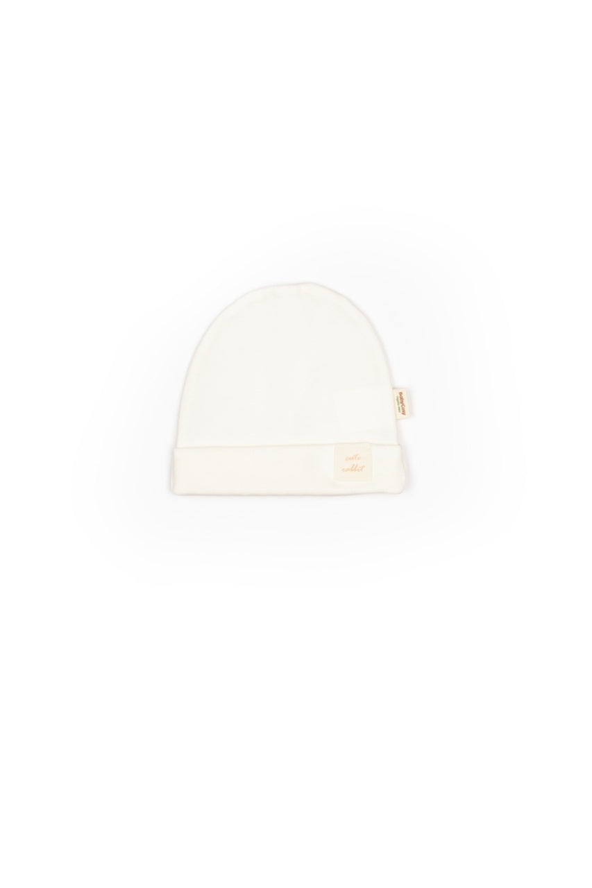 Set de 3 caciulite pentru nou nascut, 100% bumbac organic, Rabbit, BabyCosy