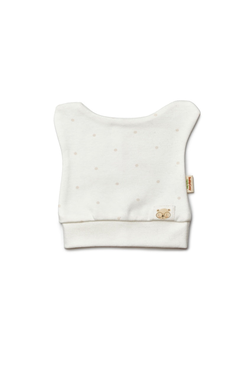 Set de 3 caciulite pentru nou nascut, 100% bumbac organic, TeddyBear, BabyCosy