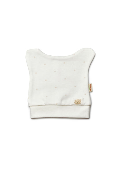Set de 3 caciulite pentru nou nascut, 100% bumbac organic, TeddyBear, BabyCosy