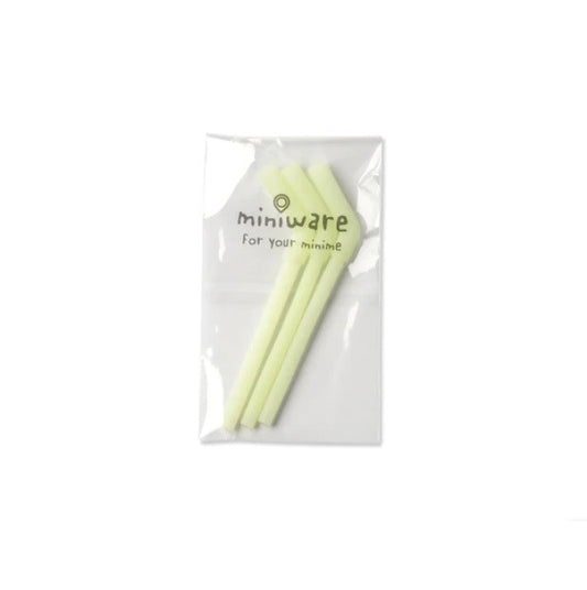 Set de 3 paie reutilizabile Miniware, 100% din silicon alimentar, Key Lime -