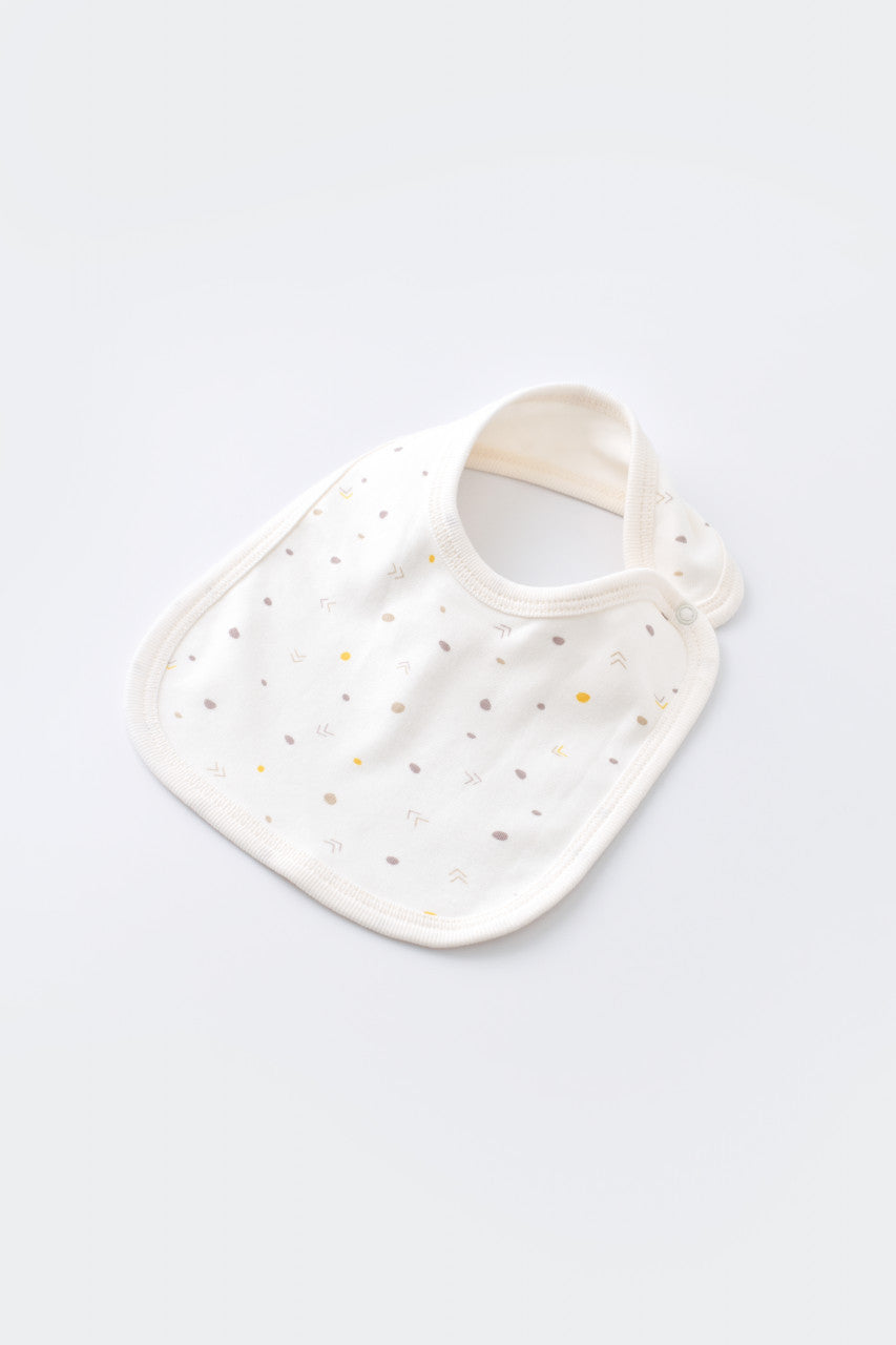 Set de 5 piese pentru nou nascut - 100% bumbac organic - Ecru cu buline, BabyCosy