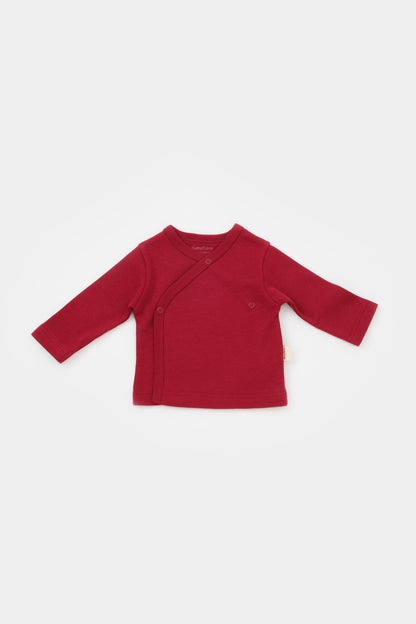 Set de 5 piese pentru nou nascut - 100% bumbac organic - Rosu, BabyCosy