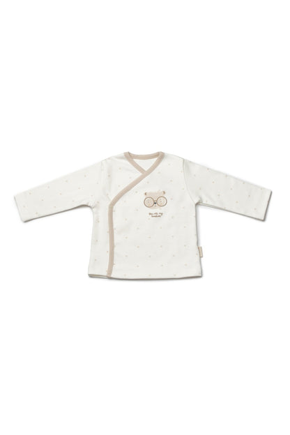 Set de 5 piese pentru nou nascut, 100% bumbac organic, TeddyBear, BabyCosy