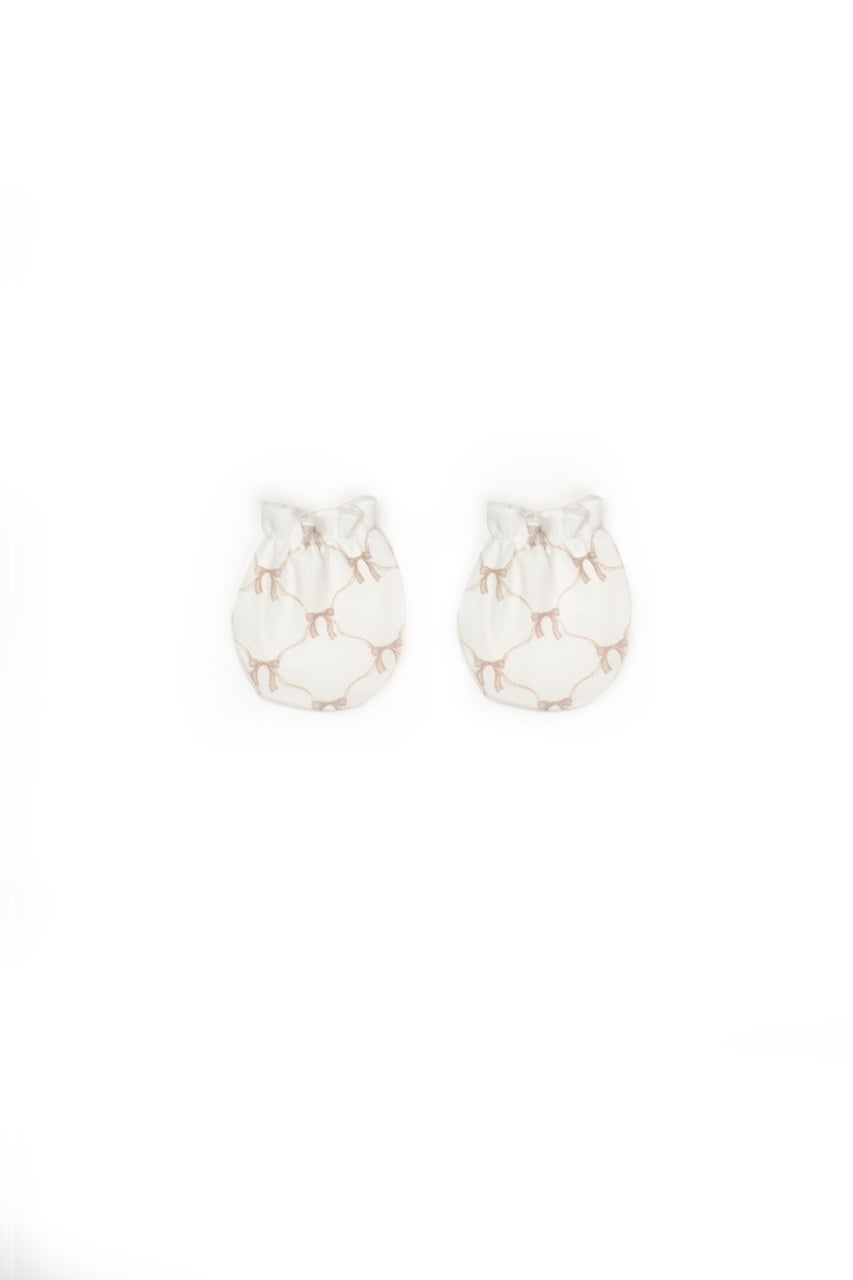 Set de 5 piese pentru nou nascut, Bow, powder, BabyCosy