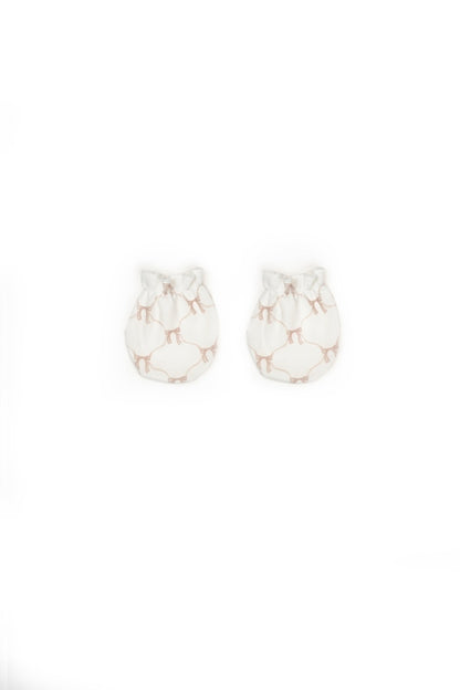 Set de 5 piese pentru nou nascut, Bow, powder, BabyCosy