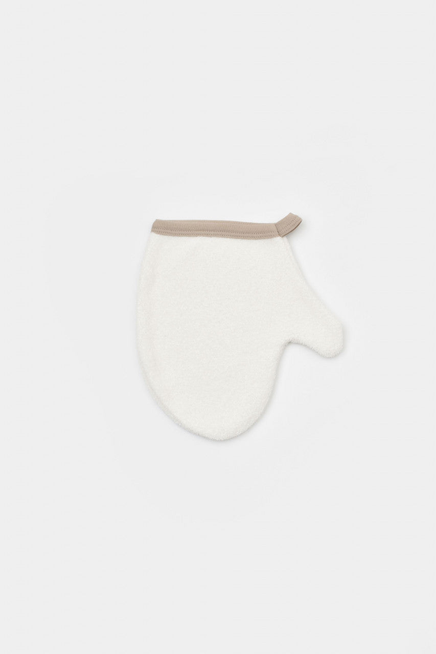 Set de baie cu prosop si manusa Girafa, BabyCosy, Ecru