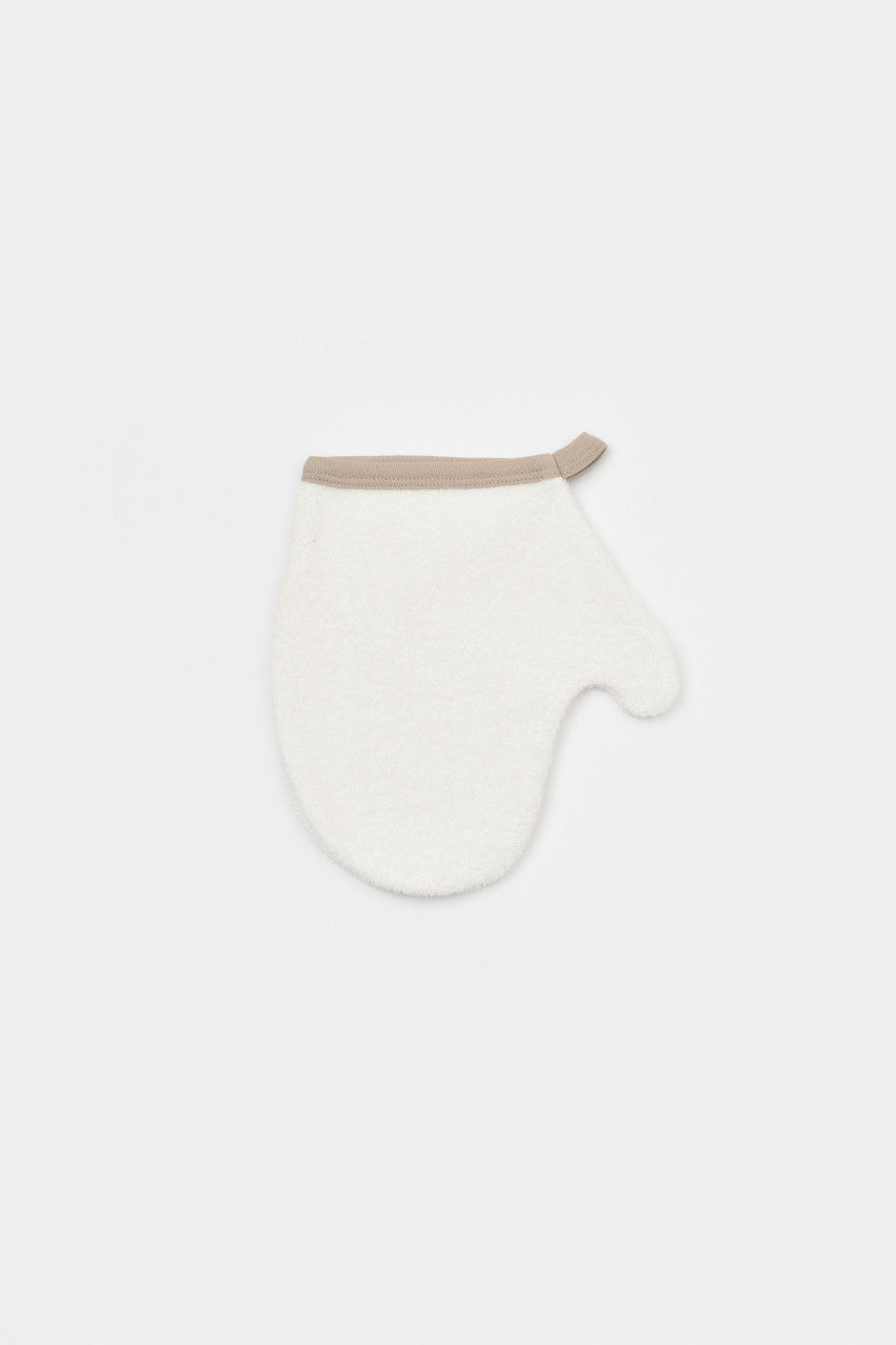 Set de baie cu prosop si manusa Girafa, BabyCosy, Mink
