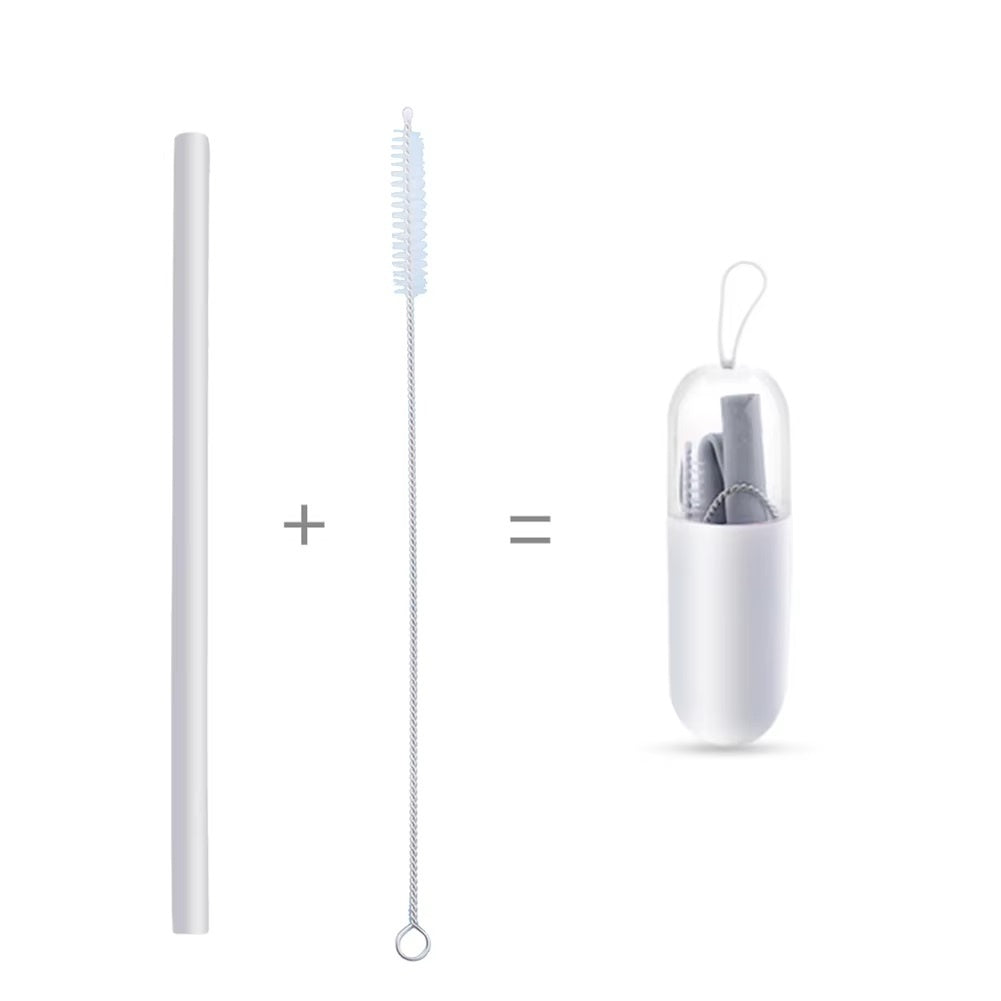 Set de paie portabile reutilizabile din silicon - gri -