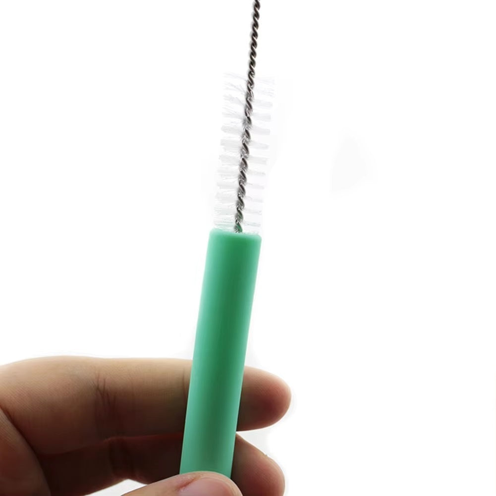 Set de paie portabile reutilizabile din silicon - verde -
