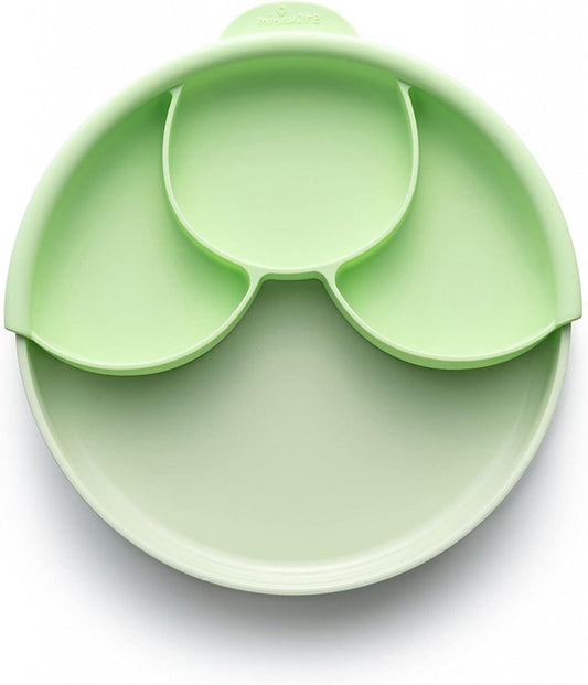 Set diversificare hrana bebelusi Miniware Healthy Meal, 100% din materiale naturale biodegradabile, 3 piese, Keylime -