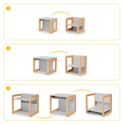 Set mobilier 8in1 Skiddou Mob, Evening shadow, Gri