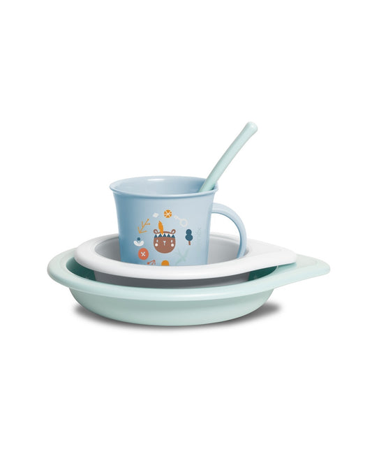 Set pentru masa, albastru, +6 luni, Forest, Suavinex -