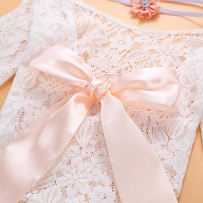 Set pentru poze - body plus bentita pentru nou nascut - Costume sedinta foto