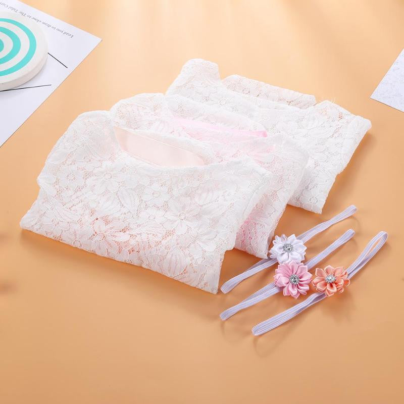 Set pentru poze - body plus bentita pentru nou nascut - Costume sedinta foto