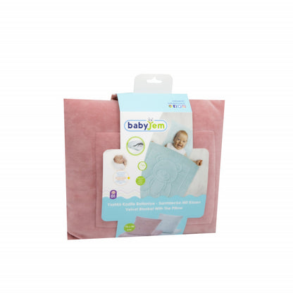 Set pernuta si paturica din plus Bear BabyJem