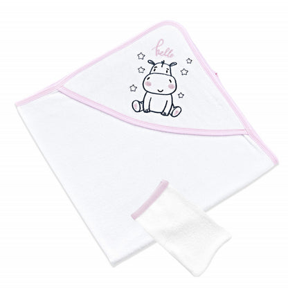 Set prosop cu capison si manusa de baie pentru copii BabyJem