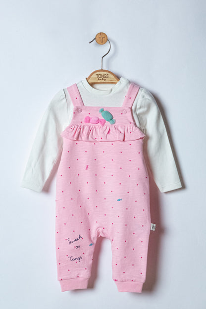 Set salopeta cu bluzita Sweets pentru bebelusi, Tongs baby