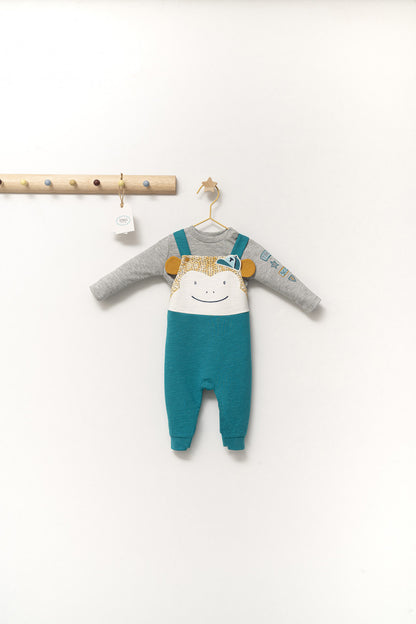 Set salopeta cu bluzita Ursulet pentru bebelusi, Tongs baby