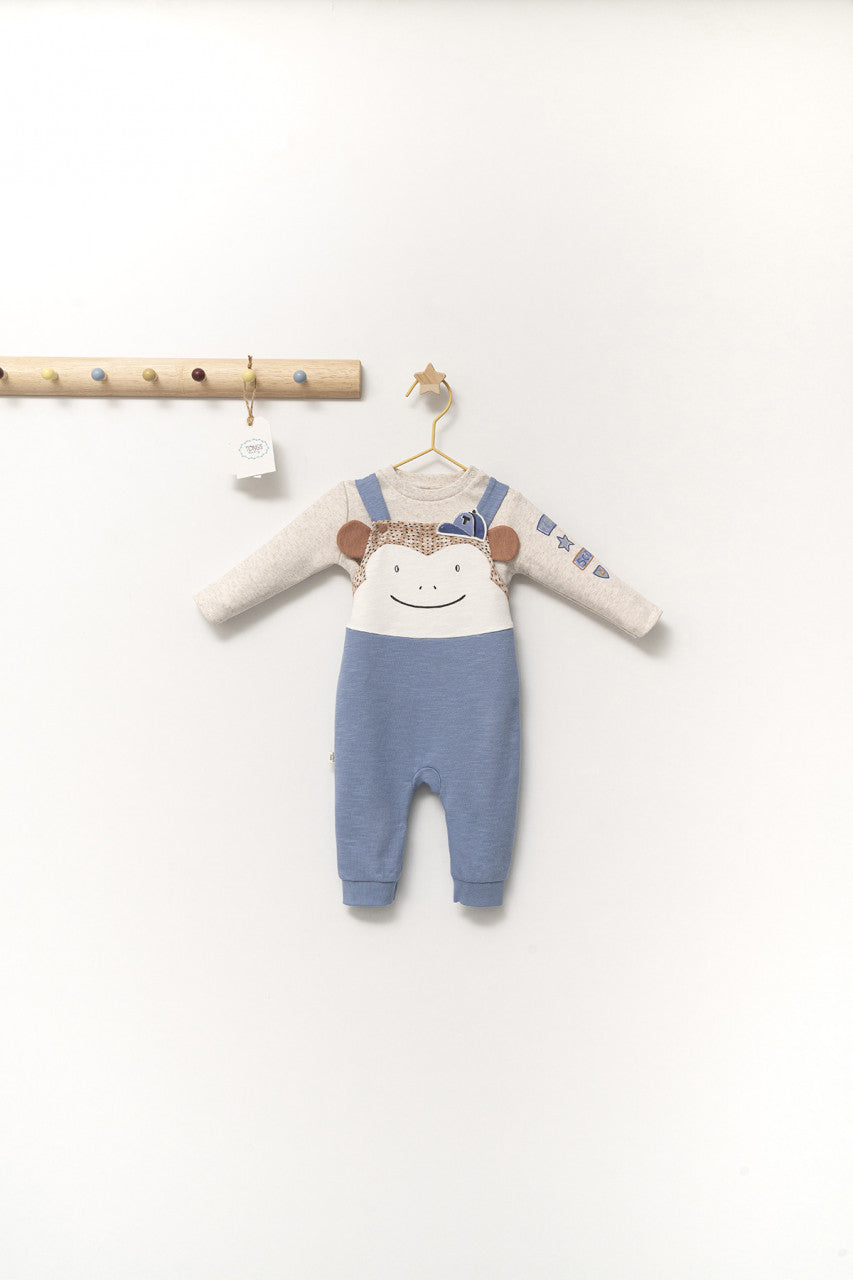 Set salopeta cu bluzita Ursulet pentru bebelusi, Tongs baby