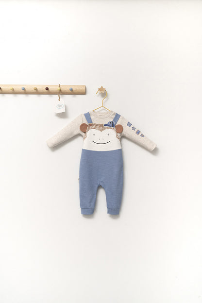 Set salopeta cu bluzita Ursulet pentru bebelusi, Tongs baby