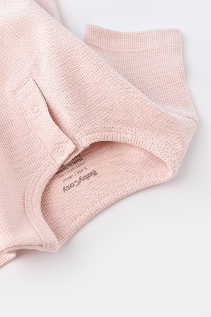Set tricou cu pantaloni scurti - 100% bumbac organic - Roz, BabyCosy