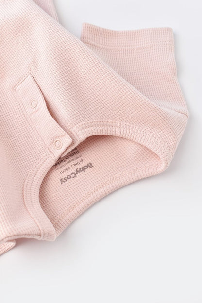 Set tricou cu pantaloni scurti - 100% bumbac organic - Roz, BabyCosy
