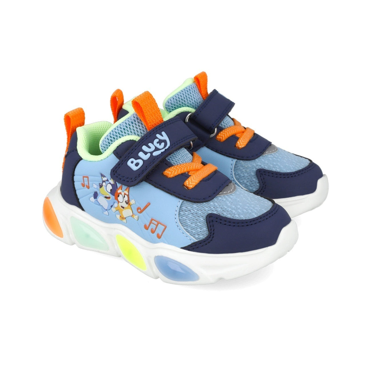 Sneakers Bluey cu luminite Garvalin 251856, albastru