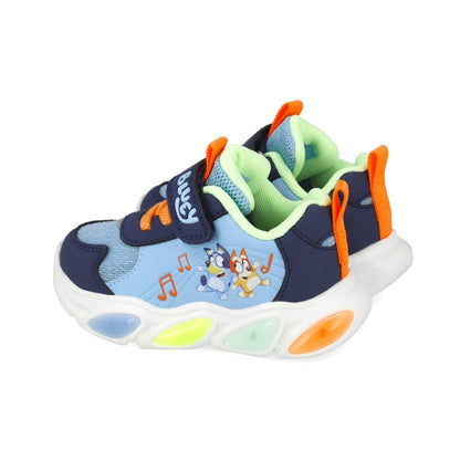 Sneakers Bluey cu luminite Garvalin 251856, albastru
