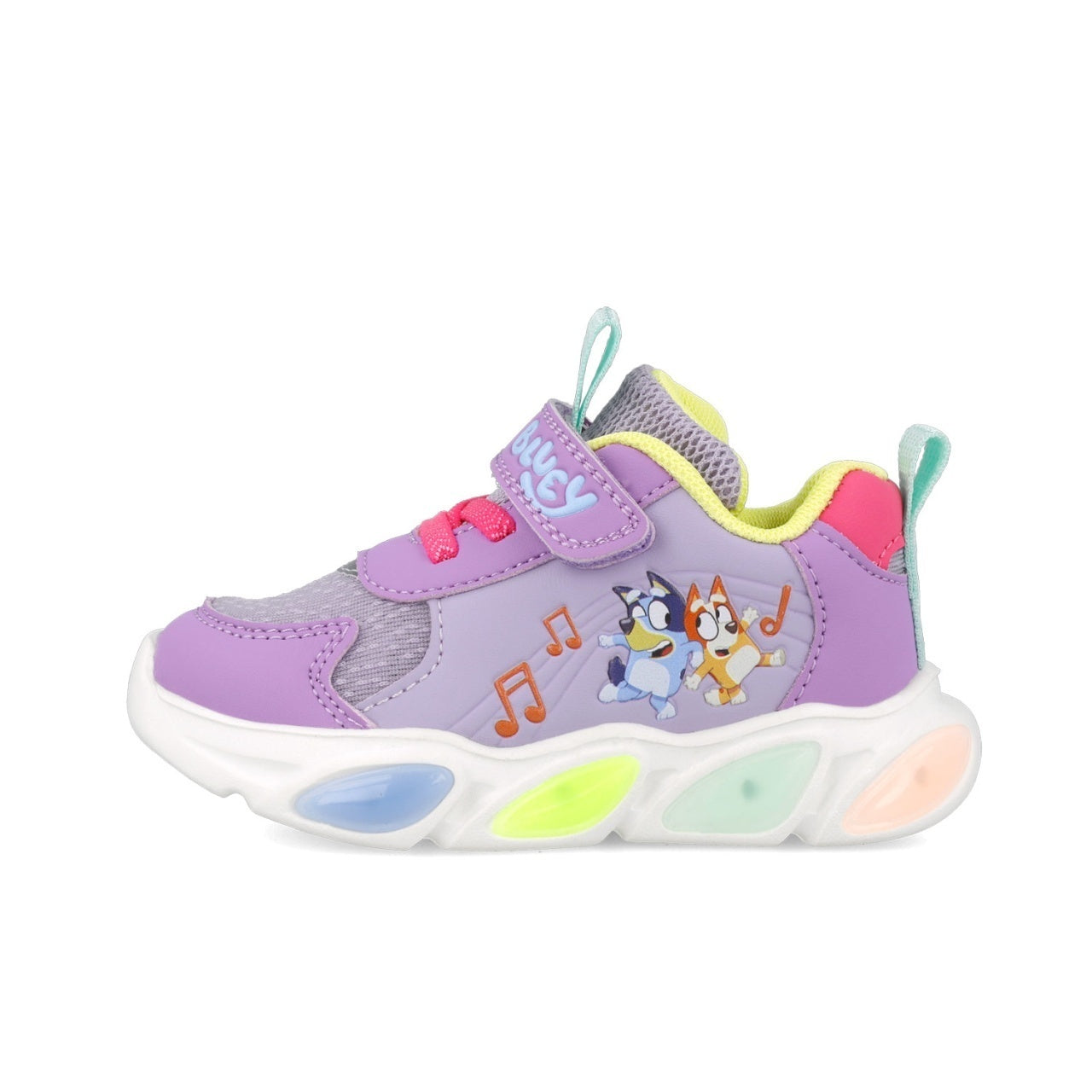 Sneakers Bluey cu luminite Garvalin 251856, roz