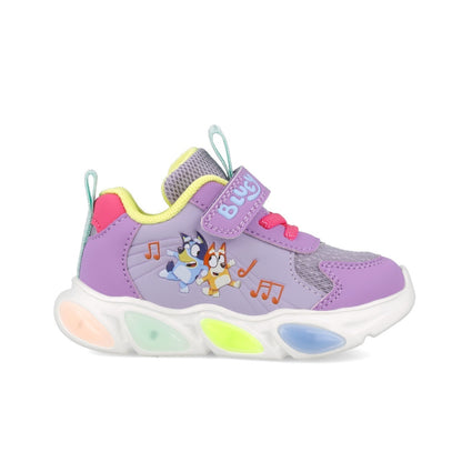 Sneakers Bluey cu luminite Garvalin 251856, roz