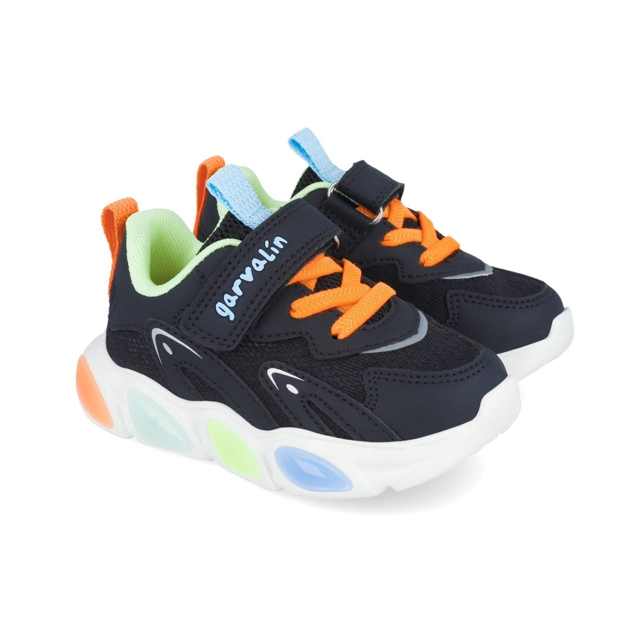 Sneakers cu luminite Garvalin 251808, albastru