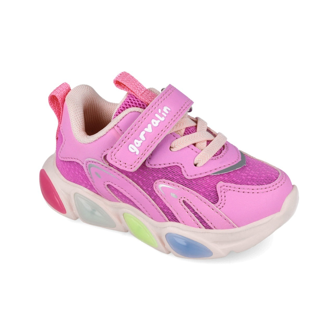 Sneakers cu luminite Garvalin 251808, roz