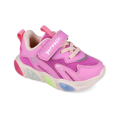Sneakers cu luminite Garvalin 251808, roz