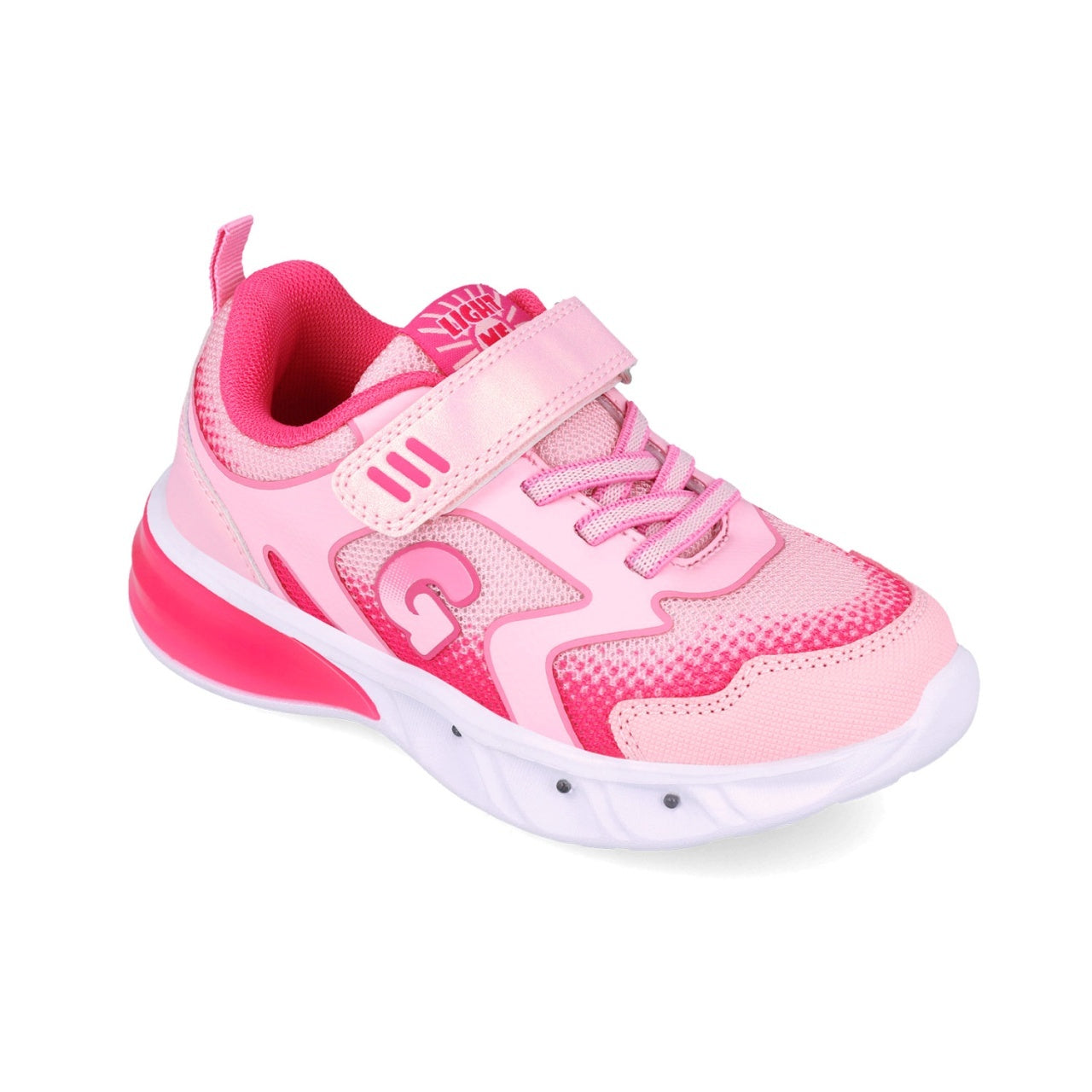 Sneakers cu luminite Garvalin 252828, roz