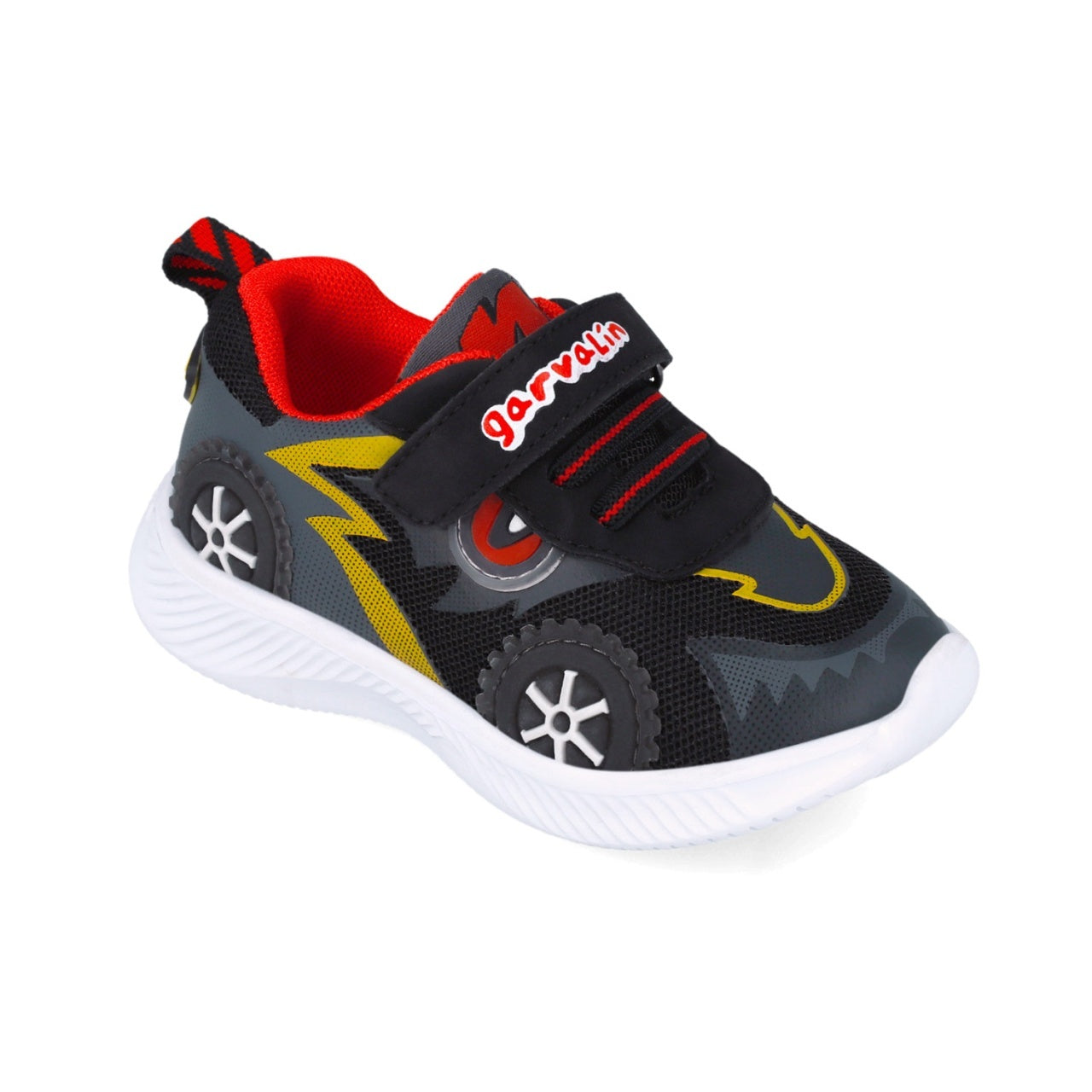 Sneakers cu roti si leduri Garvalin 252800, negri