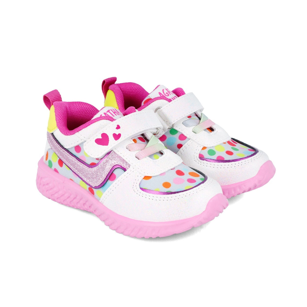 Sneakers pentru fetite, alb, Agatha Ruiz de la Prada -