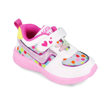 Sneakers pentru fetite, alb, Agatha Ruiz de la Prada -