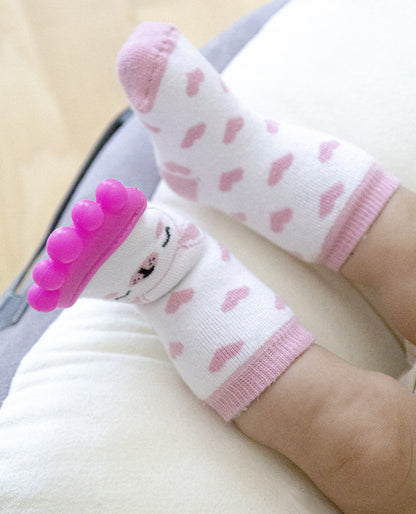 Sosete cu accesoriu dentitie BabyJem Teether Socks