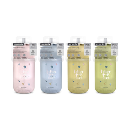 Sticlă de apă fără picurare, Bears, 340 ml, roz, Suavinex