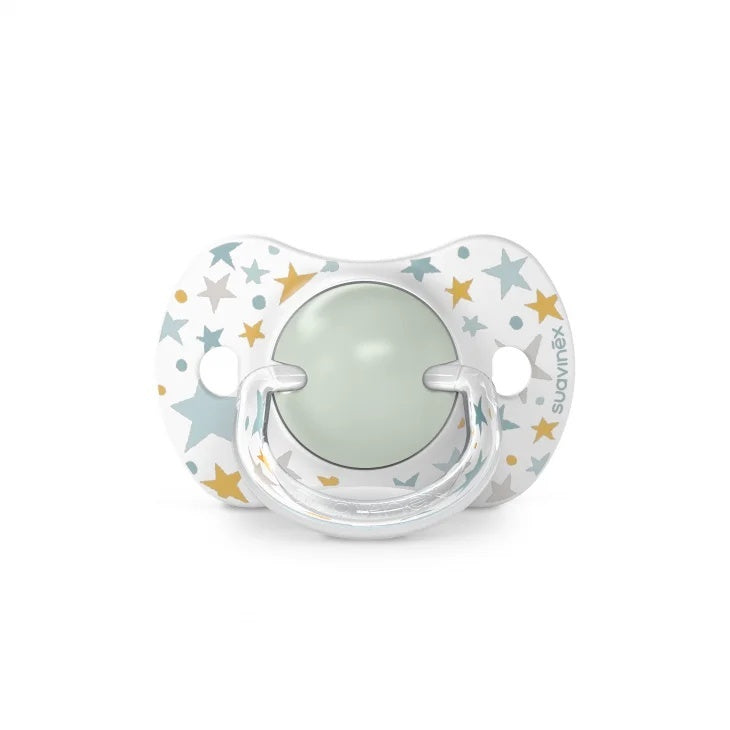 Suzetă fiziologică SX Pro din silicon, 2 buc 6-18 luni verde Dreams