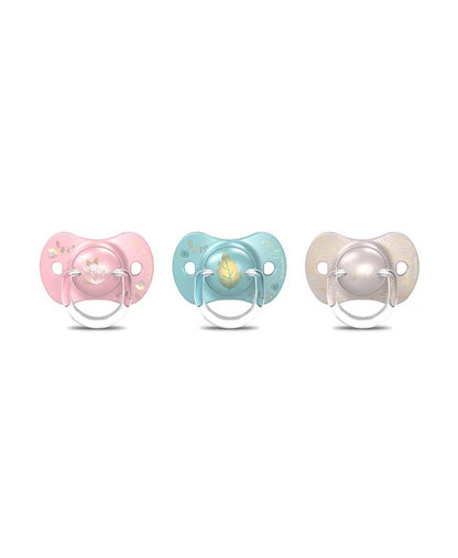 Suzetă fiziologică SX Pro din silicon 6-18 luni Gri Gold Premium