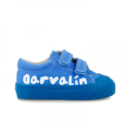 Tenisi canvas pentru copii Garvalin, azul electrico